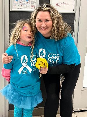 Myka and her Mom, Dena at Teal to Heal 2025